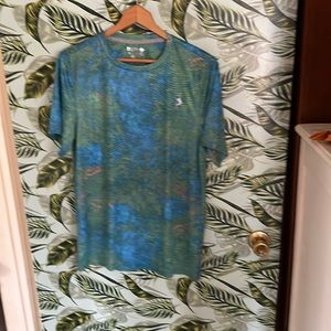 LL71 blue green orange shirt reel legend small sm s